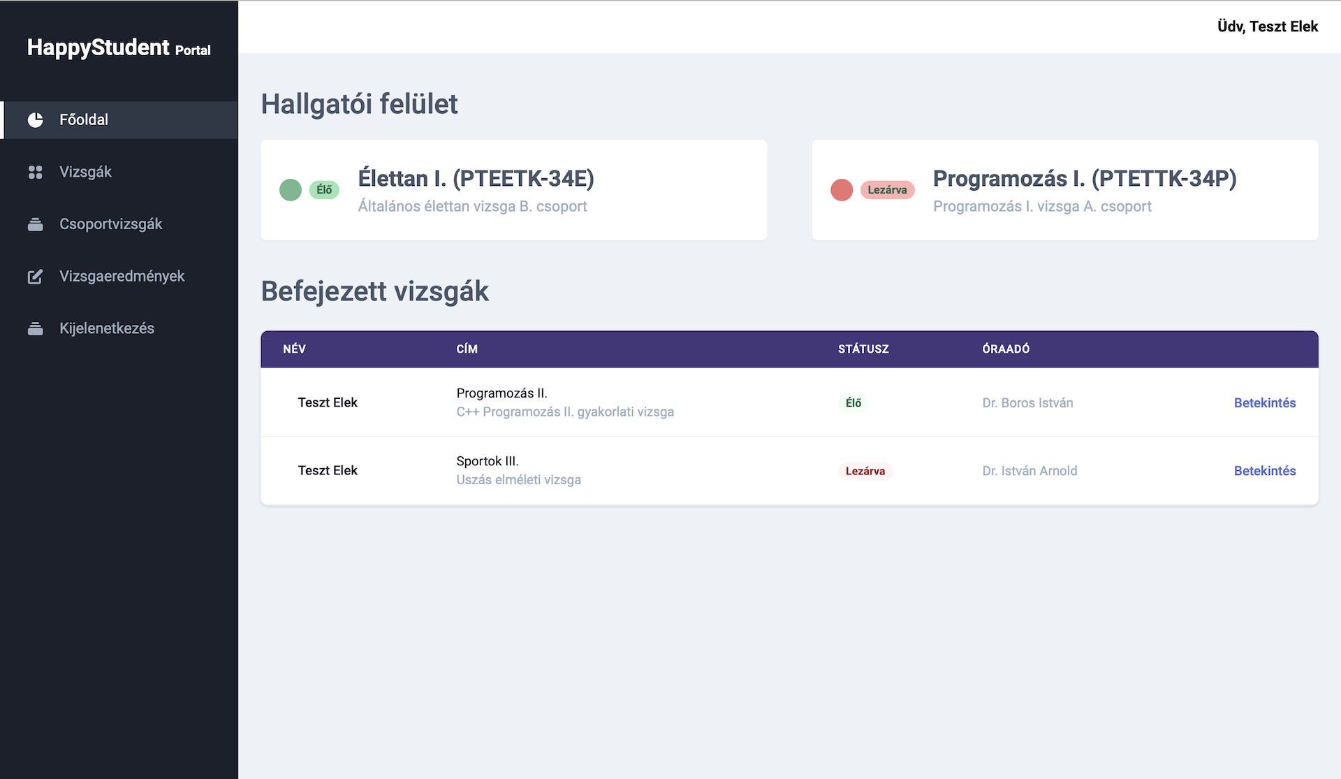 Projekt borítókép
